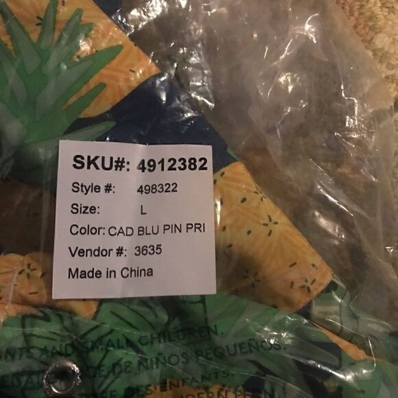 𝅺LANDS end men’s large swim suit pineapple print - Picture 2 of 2